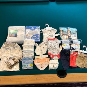Lot of newborn clothes and accessories- boy or girl